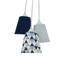 Ver imagem 1 de Lustre Pendente Quarto de Bebê Azul Marinho e Cinza