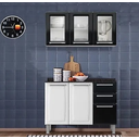Ver imagem 1 de Armário Triplo Luce + Balcão Luce 3pts 2gav Branco Cod: 288.183/288.184