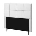 Ver imagem 1 de Cabeceira Estofada Poliana 160CM Queen Strass Courino Branco - D A DECOR