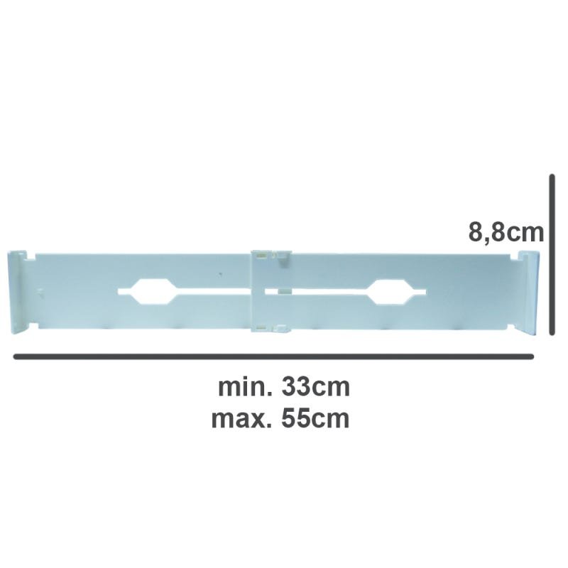 Divisória De Gaveta Ajustável Branca 3 Peças - 2