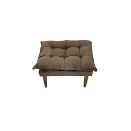 Puff Opala Cappucino Suede - Jrc Móveis - 3