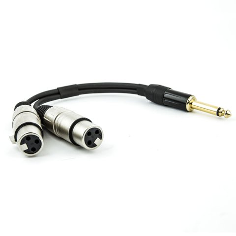 Cabo P10 para 2 Xlr Fêmea Mono - 5 Metros