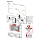 Ver imagem 5 de Rack com Painel TV 65" e Espelho Flórida Multimóveis V3137