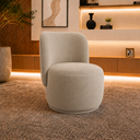 Ver imagem 1 de Poltrona Decorativa Bia Orgânica Suede Recepção Sala Estar Quarto