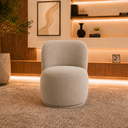 Ver imagem 2 de Poltrona Decorativa Bia Orgânica Suede Recepção Sala Estar Quarto
