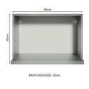 Ver mais imagens de Armário Aéreo 60cm com Nicho para Microondas e Forno Elétrico Nice Madesa