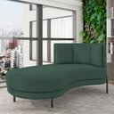 Ver imagem 2 de Sofá Chaise Longue Sala de Estar Living Lucca Esquerdo D02 Linho Verde Musgo C-117 - Lyam Decor