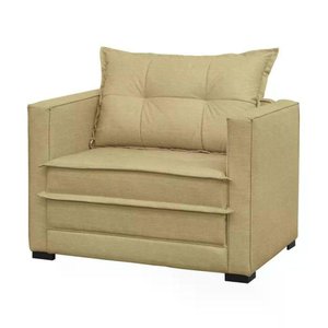 Poltrona Cama Londres Suede Marfim Dmonegatto Suede Marfim