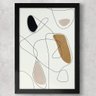 Quadro Decorativo Abstrato Rabiscos Minimalistas-24x34Cm - 1