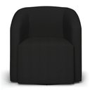 Ver imagem 4 de Kit 2 Poltronas Stella Max Linho Preto A79 Base Giratória - D'Rossi