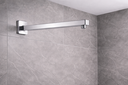 Ver imagem 2 de Braço para Ducha Chuveiro de Parede Gás Solar Banheiro Piscina Cromado Brilhante Metal Premium Luxo