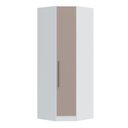 Ver imagem 2 de Guarda-Roupa Canto Oblíquo 1 Porta 100% MDF Requinte+ Branco/Line/Duna