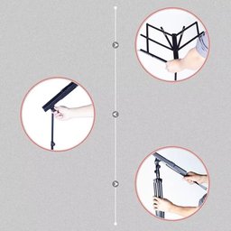 Suporte Partitura Tripe Pedestal Estante Notebook Tablet Retratil Ajustavel Maestro Orquestra Ensaio - 5 Suporte Partitura Tripe Pedestal Estante Notebook Tablet Retratil Ajustavel Maestro Orquestra Ensaio - 5