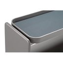 Ver imagem 3 de Aparador Vassoio – Combinação Refinada em Nogueira, Corten Fosco e Couro Bege Nogueira/couro Bege