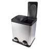 Lixeira Dupla Coleta 30 Litros Inox Biovis - 2