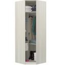 Ver imagem 2 de Guarda Roupa 1 Porta 1 Cabideiro Legno Crema Com Branco Mat