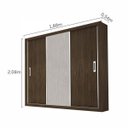 Ver imagem 7 de Guarda-Roupa Casal 3 Portas de Correr Bahia Flex Color