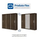 Ver imagem 4 de Guarda-Roupa Casal 3 Portas de Correr Bahia Flex Color