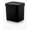 Ver imagem 1 de Lixeira Trium Preta 4,7 Litros com Tampa - Marca OU -Cozinha