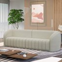 Ver imagem 1 de Sofá Decorativo Sala de Estar 332cm Adam 4 Lugares Boucle Off White G45 - Gran Belo Sofá Adam