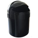 Ver imagem 1 de Lixeira Com Tampa Basculante Cesto Lixo 6 L Preto ct5