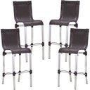 Ver imagem 1 de Kit 4 Banquetas em Alumínio e Fibra Sintética Haiti para Cozinha, Edícula Trama
