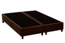 Ver imagem 1 de Base Box Casal Bipartido Suede Marrom 30x138x188