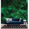 Papel de Parede 3D Painel 2,5M Folhas Palmeiras Verde Viníl Jadim Realista Auto Colante Lavável - 1