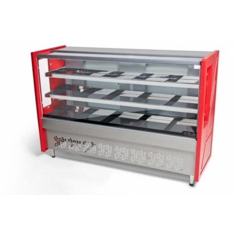 Balcão de Açougue Polar Avícola Standard Platinum 1.75m Vermelho 220V - PECAV 175