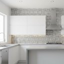 Ver imagem 7 de Pastilha de Vidro Kit 10 Uni Adesiva Parede Sala Cozinha Banheiro Facil Aplicacao Decorativa Moderna