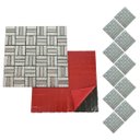 Ver imagem 1 de Pastilha de Vidro Kit 10 Uni Adesiva Parede Sala Cozinha Banheiro Facil Aplicacao Decorativa Moderna