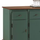 Ver imagem 2 de Balcão Buffet 4 Portas e 3 Gavetas com Pés Luiz XV 60635 Linz Móveis - Verde Musgo/Imbuia