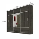 Ver imagem 5 de Guarda-Roupa Casal com Espelho 3 Portas de Correr Lotse Espresso Móveis Flex Color
