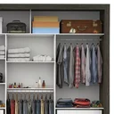 Ver mais imagens de Guarda-Roupa Casal com Espelho 3 Portas de Correr Lotse Espresso Móveis Flex Color