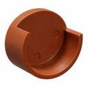 Ver imagem 2 de 4 Suporte Cabideiro Espiga Redondo Guarda Roupa Armário - Marrom