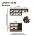 Ver imagem 3 de Armário de Cozinha Compacta 180 Cm Rustic/preto Lux Madesa 02