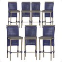 Ver imagem 1 de 7 Banqueta em Alumínio Roma Fendi Corda Náutica Tecido 11