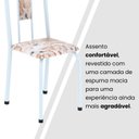 Ver mais imagens de Conjunto para Sala de Jantar com 6 Cadeiras Lívia Branco/Bege
