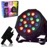 Refletor Mini 18 Leds Canhao Display Digital Rgb Strobo Iluminação Bivolt Festas Luz (Led Mini Par - 1