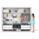 Ver mais imagens de Guarda-Roupa Casal 3 Portas de Correr Lotse