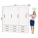 Ver imagem 4 de Guarda-Roupa Casal Anjos 3 Portas