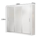 Ver imagem 4 de Guarda-Roupa Casal 3 Portas de Correr Bahia