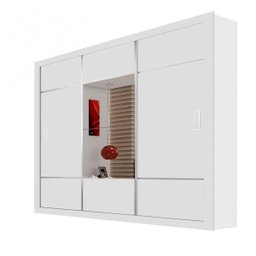 Guarda-Roupa Casal com Espelho 3 Portas de Correr Lotse Espresso Móveis - 2