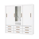 Ver imagem 3 de Guarda-Roupa Casal com Espelho 3 Portas de Correr Anjos