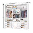 Ver imagem 6 de Guarda-Roupa Casal com Espelho 3 Portas de Correr Anjos Branco