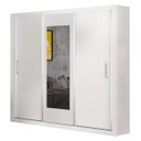 Ver imagem 3 de Guarda-Roupa Casal com Espelho 3 Portas de Correr Bahia