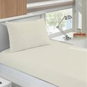 Ver imagem 2 de Jogo de Cama Basic Solteiro 2 Peças 100% Algodão em Malha Penteada com Lençol com Elástico