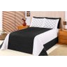 Cobre Leito Poly Casal Super King 5 Peças Preto - 1