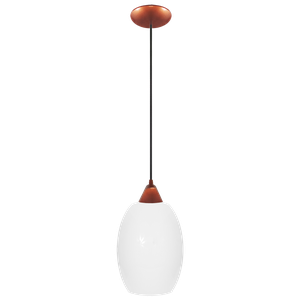 Pendente Moderno Barril Extra Grande Multi Ambientes:cobre/cobre C/leitoso/110/220