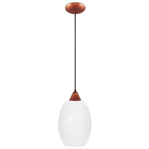 Pendente Moderno Barril Extra Grande Multi Ambientes:cobre/cobre C/leitoso/110/220